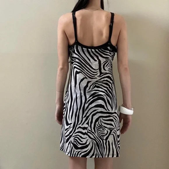 Boho zebra mini dress - Picture 4 of 5